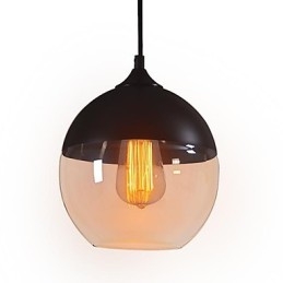 WestMenLights Nowoczesna lampa wisząca ze szkła vintage, sufitowa, średnica 200 mm