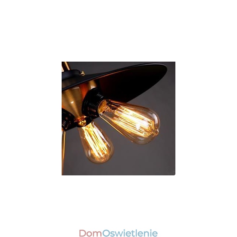 Lampa wisząca trójkątna Copper Head