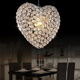 Nowoczesna współczesna lampa wisząca z kryształu i metalu