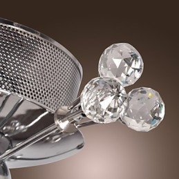Nowoczesny współczesny kryształowy chromowany metalowy uchwyt ścienny