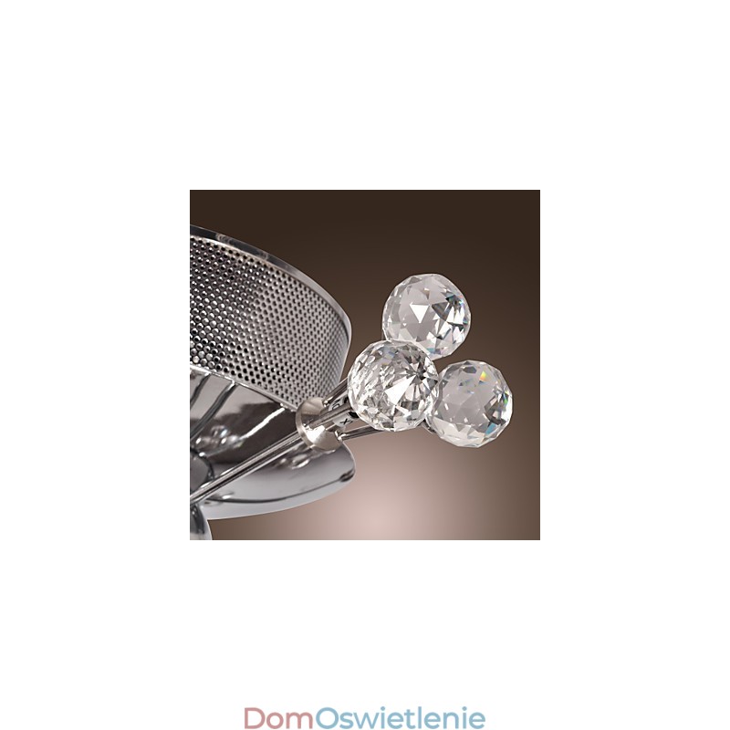 Nowoczesny współczesny kryształowy chromowany metalowy uchwyt ścienny