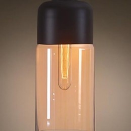 WestMenLights Elegancki klosz do butelki DIY Lampa sufitowa Szklana lampa wisząca Oświetlenie Edison Bulb Home