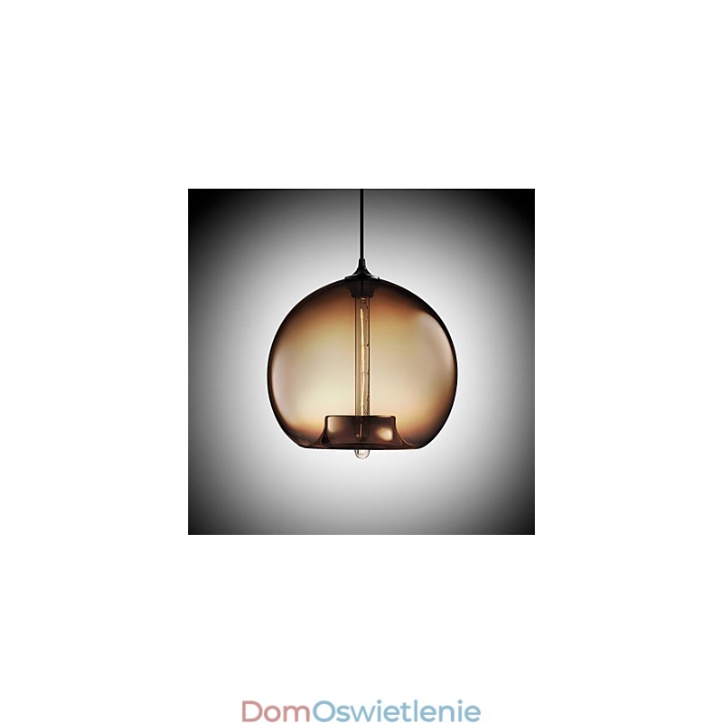 Retro Kreatywna Pojedyncza Głowica Szklana Lampa Wisząca Cafe W Złotej Rybce