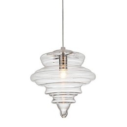 Lampa wisząca 1 światło Nowoczesna prostota Bezbarwne szkło przezroczyste