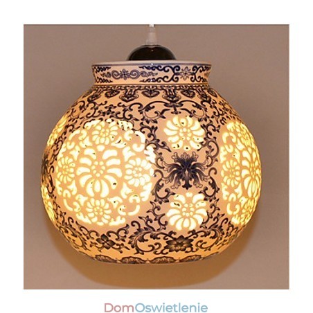 Lampa ceramiczna retro lampa schody niebieski pojedynczy żyrandol kreatywny Lampa ceramiczna retro lampa schody niebieski pojedynczy żyrandol kreatywny