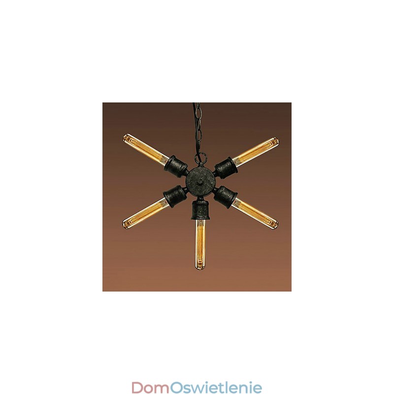 Retro Malowanie Metalowa Lampa Wisząca