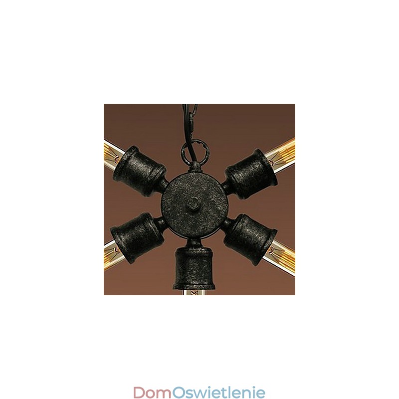 Retro Malowanie Metalowa Lampa Wisząca