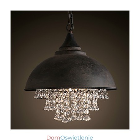 Loft Wisząca lampa kryształowa Retro Coffe Light Garaż Metal Loft Wisząca lampa kryształowa Retro Coffe Light Garaż Metal