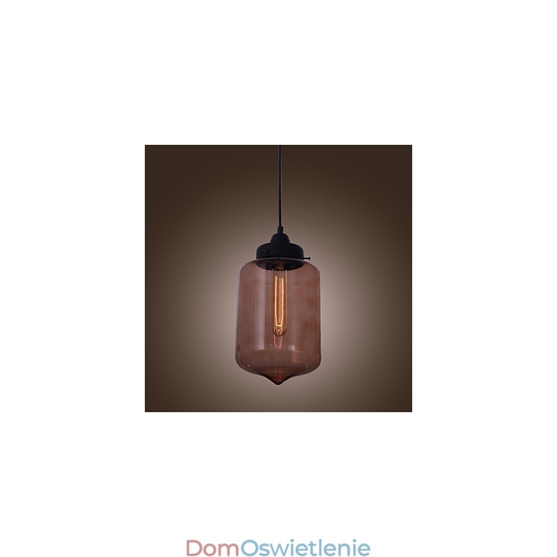 70W Nowoczesna lampa wisząca ze szkła w przezroczystym wzornictwie butelki