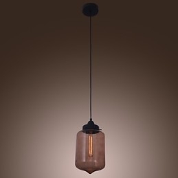 70W Nowoczesna lampa wisząca ze szkła w przezroczystym wzornictwie butelki