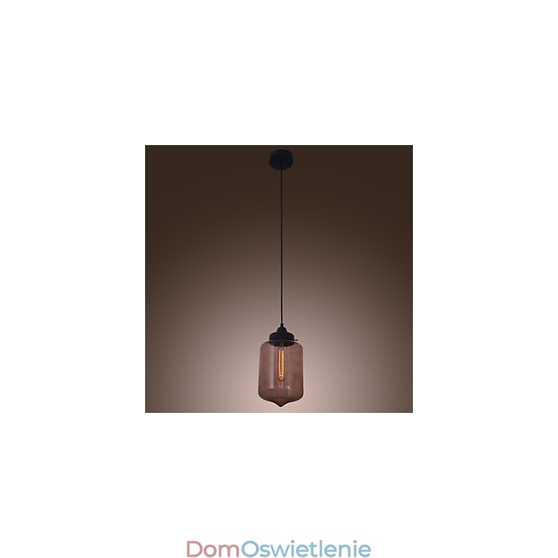 70W Nowoczesna lampa wisząca ze szkła w przezroczystym wzornictwie butelki