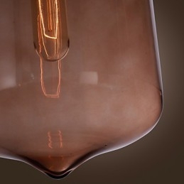70W Nowoczesna lampa wisząca ze szkła w przezroczystym wzornictwie butelki