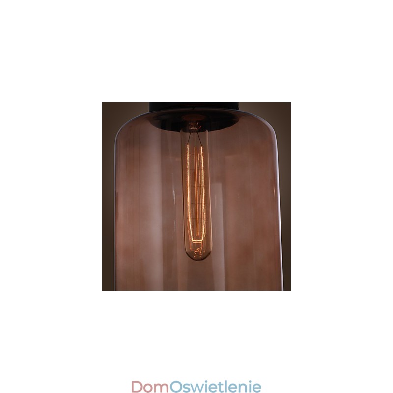 70W Nowoczesna lampa wisząca ze szkła w przezroczystym wzornictwie butelki