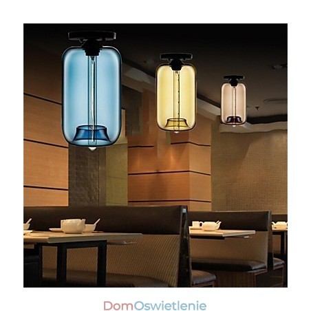 Retro Kreatywna Pojedyncza Głowica Szklana Lampa Wisząca Cafe W Złotej Rybce Retro Kreatywna Pojedyncza Głowica Szklana Lampa Wisząca Cafe W Złotej Rybce