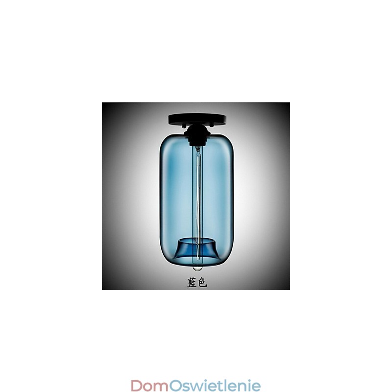 Retro Kreatywna Pojedyncza Głowica Szklana Lampa Wisząca Cafe W Złotej Rybce