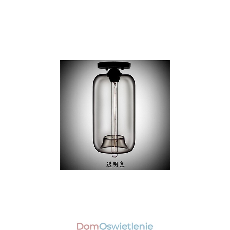 Retro Kreatywna Pojedyncza Głowica Szklana Lampa Wisząca Cafe W Złotej Rybce