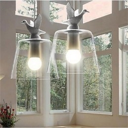 Amerykańska lampa szklana w stylu retro, kreatywna, pojedyncza głowica, Nordic Cafe