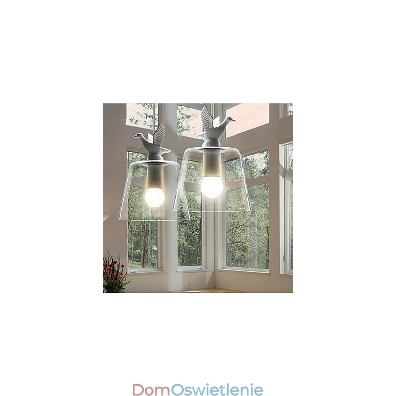Amerykańska lampa szklana w stylu retro, kreatywna, pojedyncza głowica, Nordic Cafe