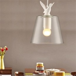 Amerykańska lampa szklana w stylu retro, kreatywna, pojedyncza głowica, Nordic Cafe