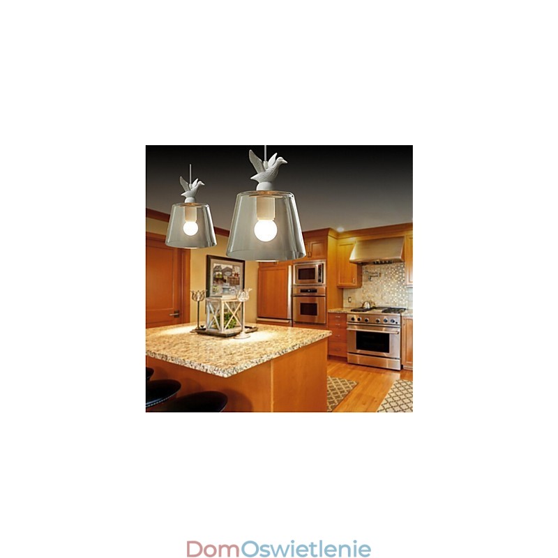 Amerykańska lampa szklana w stylu retro, kreatywna, pojedyncza głowica, Nordic Cafe