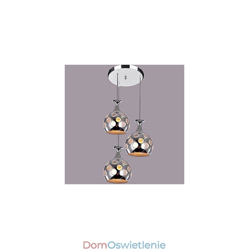 Nowoczesna współczesna lampa wisząca w stylu miniaturowym, galwanizowana