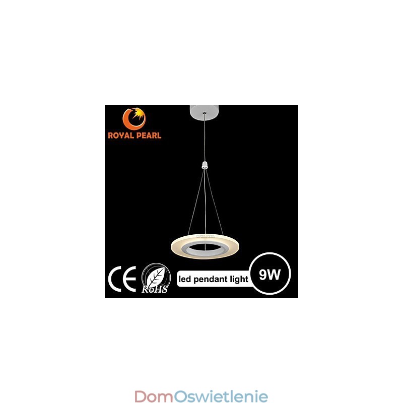 Bardzo ekonomiczna lampa wisząca Art Deco 9W