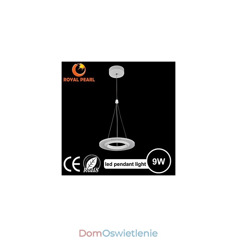 Bardzo ekonomiczna lampa wisząca Art Deco 9W