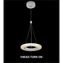Bardzo ekonomiczna lampa wisząca Art Deco 9W