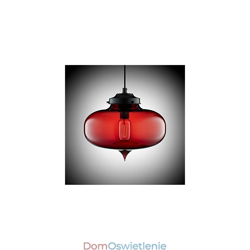 Retro Kreatywna Pojedyncza Głowica Szklana Lampa Wisząca Cafe W Złotej Rybce