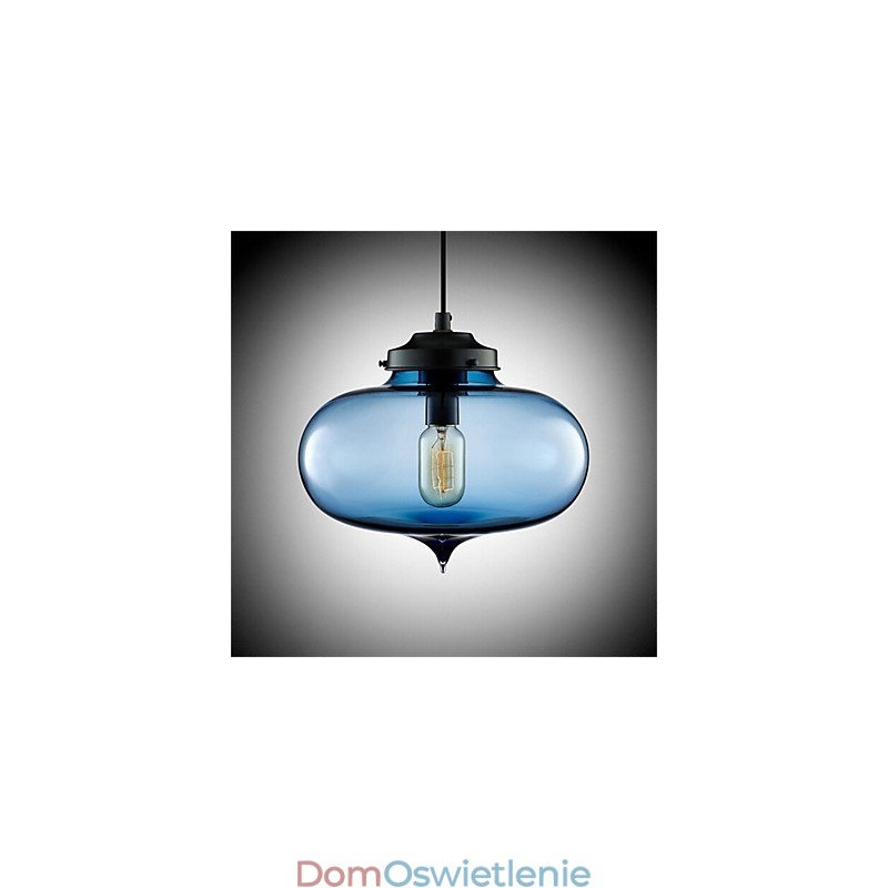 Retro Kreatywna Pojedyncza Głowica Szklana Lampa Wisząca Cafe W Złotej Rybce