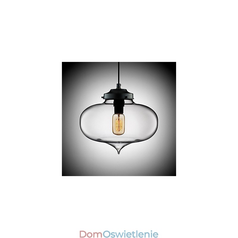 Retro Kreatywna Pojedyncza Głowica Szklana Lampa Wisząca Cafe W Złotej Rybce