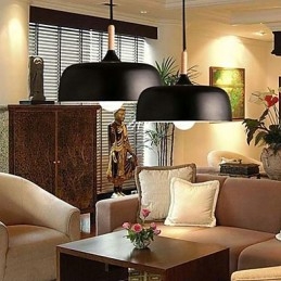 Wisząca lampa metalowa Country Painting