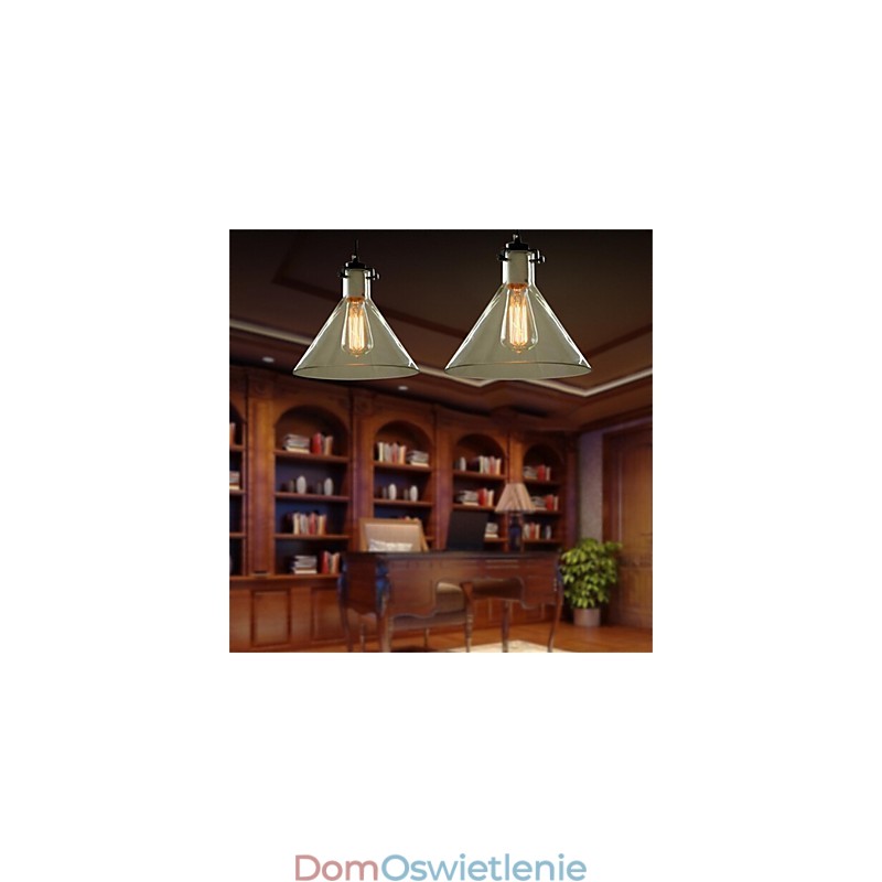 Amerykańska lampa szklana w stylu retro, kreatywna, pojedyncza głowica, Nordic Cafe