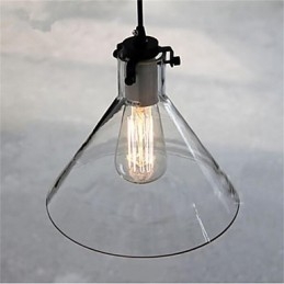 Amerykańska lampa szklana w stylu retro, kreatywna, pojedyncza głowica, Nordic Cafe