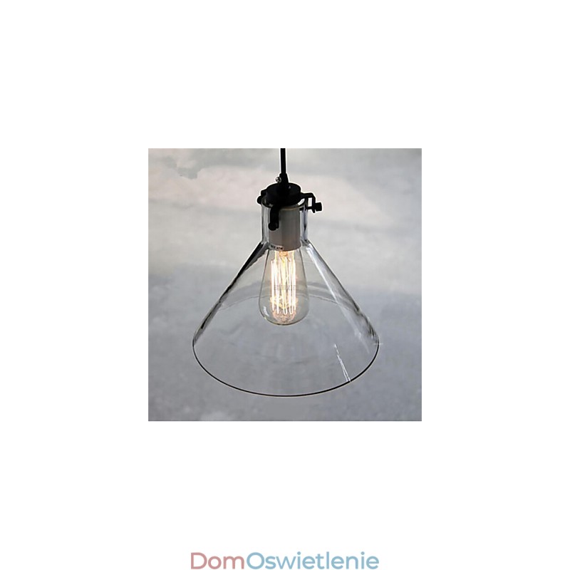 Amerykańska lampa szklana w stylu retro, kreatywna, pojedyncza głowica, Nordic Cafe
