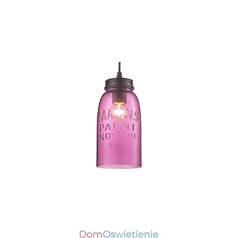 1-punktowa nowoczesna lampa wisząca ze szkła w przezroczystym kształcie bańki