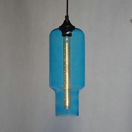 Nowoczesna szklana lampa wisząca w brązowym stylu Bubble