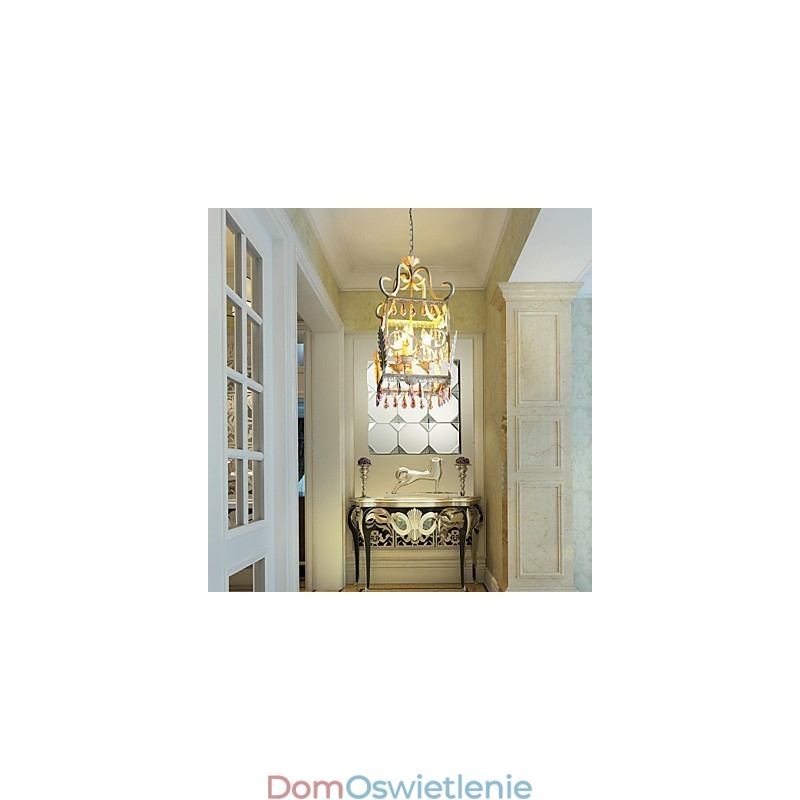 Wiejski typ europejski Droplight American Country prostokątna lampa muszlowa lampa gankowa