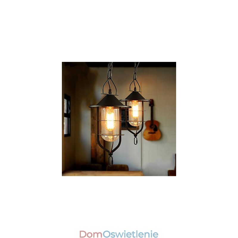 Retro Mini Styl Malowanie Metalowa Lampa Wisząca