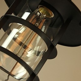 Retro Mini Styl Malowanie Metalowa Lampa Wisząca