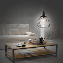 Rustykalny domek retro wiejski styl mini malowanie metalowa lampa wisząca garaż