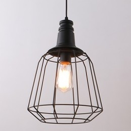 Rustykalny domek retro wiejski styl mini malowanie metalowa lampa wisząca garaż