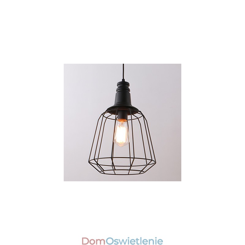 Rustykalny domek retro wiejski styl mini malowanie metalowa lampa wisząca garaż