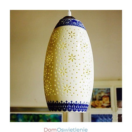Lampa ceramiczna retro lampa schody niebieski pojedynczy żyrandol kreatywny Lampa ceramiczna retro lampa schody niebieski pojedynczy żyrandol kreatywny