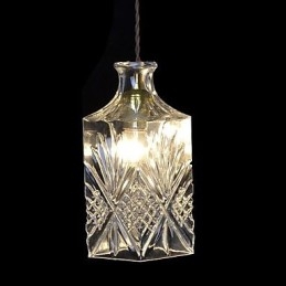Nowoczesna współczesna lampa wisząca z kryształu i metalu