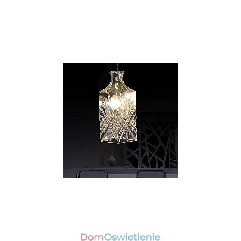 Nowoczesna współczesna lampa wisząca z kryształu i metalu