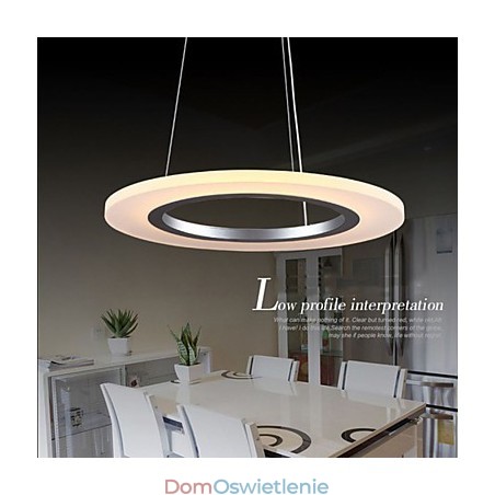 Wisząca lampa okrągła sufitowa żyrandol mleczny akrylowy lampy sufitowe z pojedynczym pierścieniem Wisząca lampa okrągła sufitowa żyrandol mleczny akrylowy lampy sufitowe z pojedynczym pierścieniem