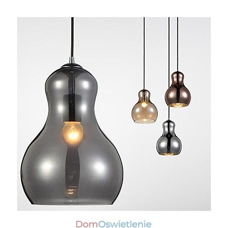 Lampa wisząca w kształcie tykwy 1 światło Nowoczesna prostota Złoty chrom Różowe złoto Bursztyn Dymny szary Szkło i stal węglowa Lampa wisząca w kształcie tykwy 1 światło Nowoczesna prostota Złoty chrom Różowe złoto Bursztyn Dymny szary Szkło i stal węglowa