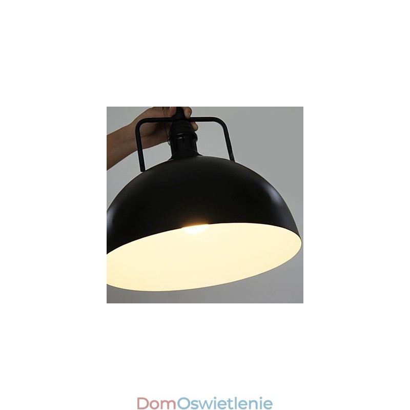 Rustykalna lampa wisząca z metalu w stylu Lodge Painting