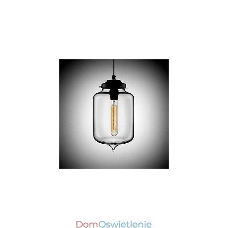 Retro Kreatywna Pojedyncza Głowica Szklana Lampa Wisząca Cafe W Złotej Rybce